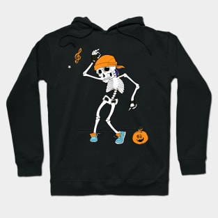 Halloween Shirt Funny Halloween Dancing Skeleton Hoodie